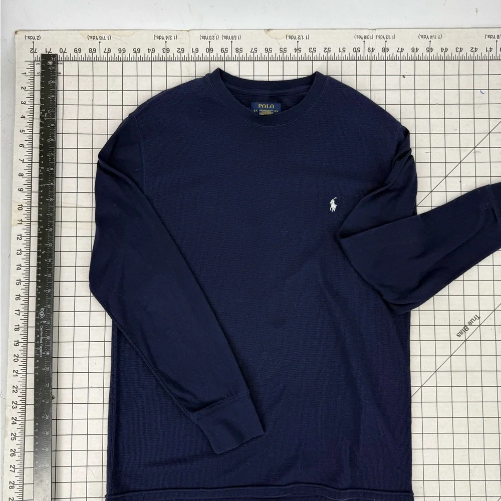 Polo by Ralph Lauren Men's Deep Blue Long Sleeve Tee